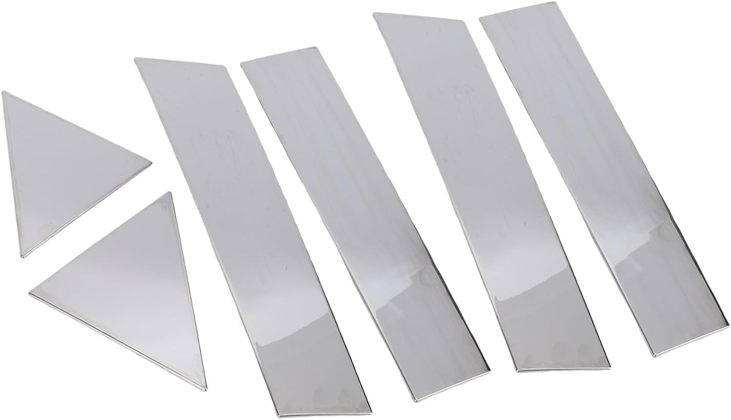 Jiawu 6 Piece Door Pillar Trim, 304 Stainless Steel Plated Precise Fit Window Trim Moldings, Body Side Moldings with Easy Adhesive Installation for Chrys 300 2005 to 2010