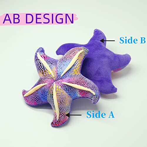 Starfish Plush Toy, Stuffed Starfish Sea Animals Marine Creature Toys, Cute Coastal Ocean Beach Room Decor (Purple,7.87 Inch) #TOP1