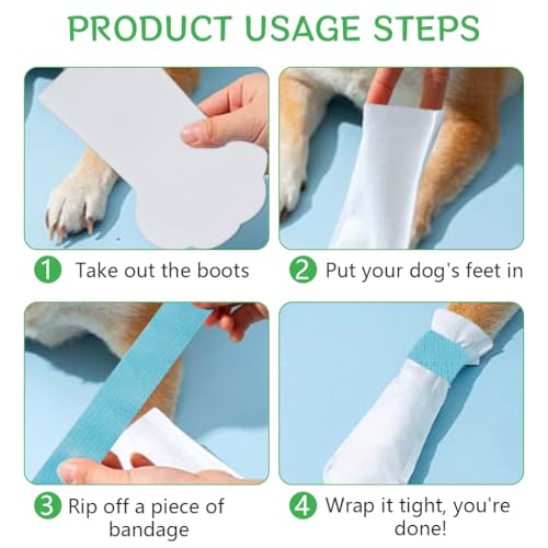 Image of Qpets Waterproof Dog Shoes, Paw Coverage for Outdoor Walks, 20-Pack