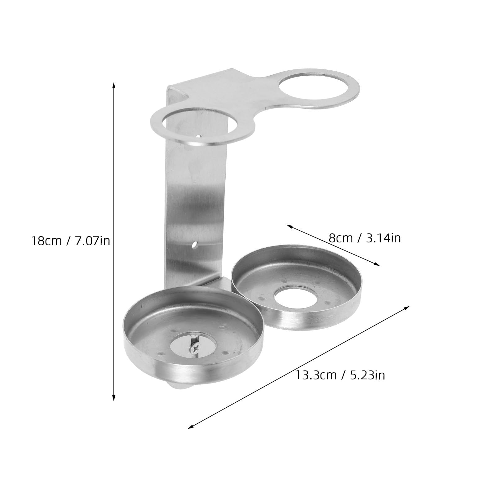 Gatuida Dispensador de Loción y Jabón de Acero Inoxidable sin Taladro, Soporte para Botellas de Champú y Jabón de Manos, Diseño Moderno, Adecuado para Baño y Ducha