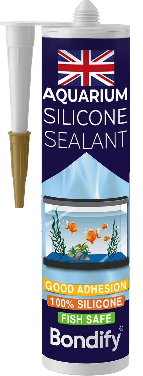 Sellador de silicona transparente para acuarios 9.5 oz miniatura 1