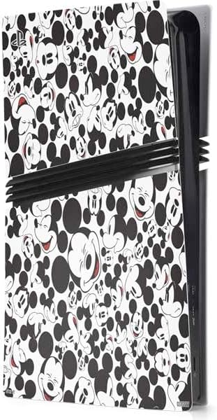 Skinit Decal Gaming Skin Compatible with PS5 Pro Console - Officially Licensed Disney Mickey Mouse Logo Pattern Design