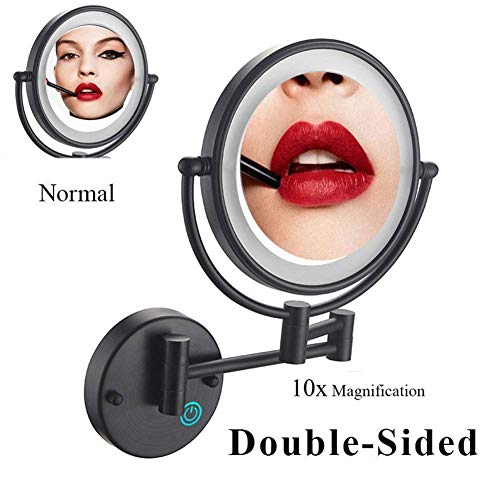 Miroir de Maquillage Mural JCAKES 10x Pivotant et Rechargeable - 4