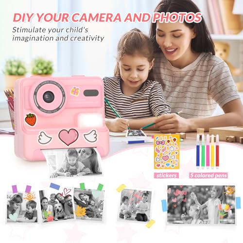 image for Mafiti Kids Camera Instant Print,1080P Instant Camera for Kids,Selfie 