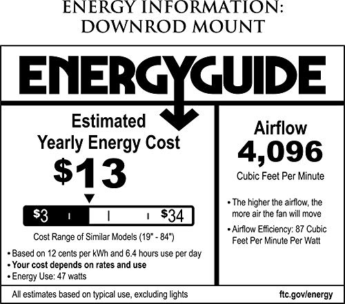 Monte Carlo 5Csm60Rb Colony Super Max Dual Mount 60'' Outdoor Ceiling Fan With Pull Chain, 5 Blades, Roman Bronze #TOP6
