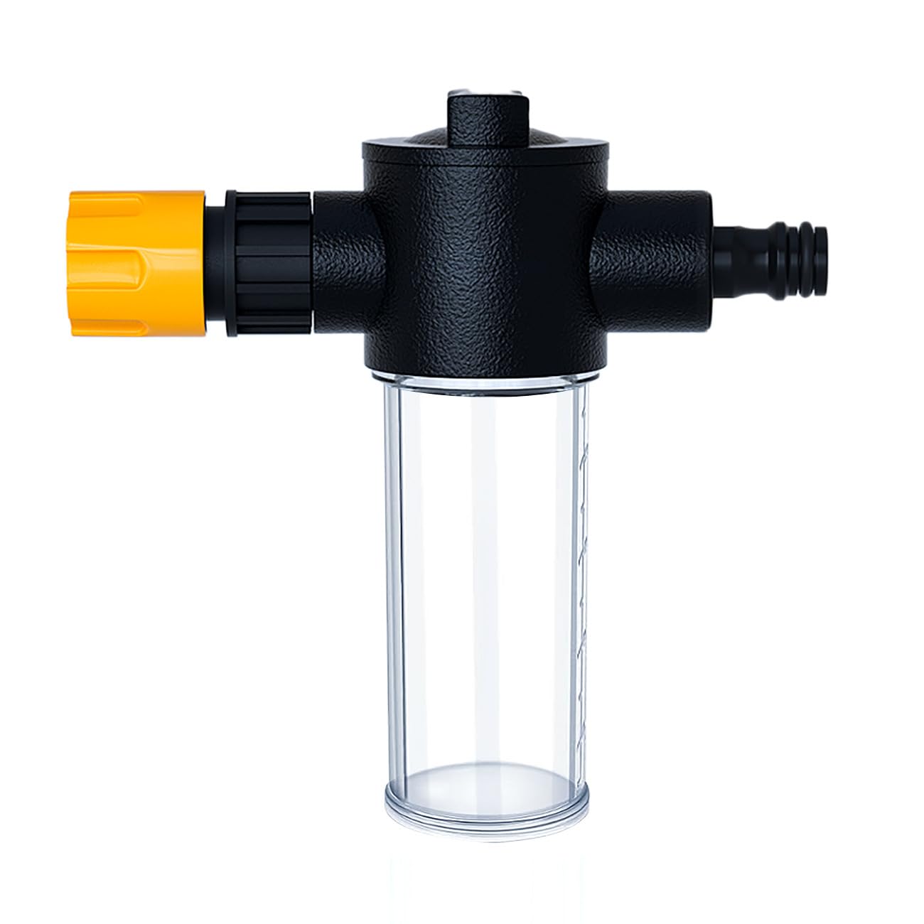 Boat Engine Flush Mixer Liquid Flow Valve for Salt Remover, Ideal to Flush Outboard and Inboard Engines Connects with Garden Hose, Spray Nozzle, Engine Flusher (Yellow)