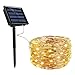 Produktbild Betop - Solar-Lichterkette für den Außenbereich, 100 LEDs, 8 Modi, 10 m, wasserdichte Weihnachts-Lichterkette für Baum, Party, Terrasse, Garten (warmweiß, 1 Stück)