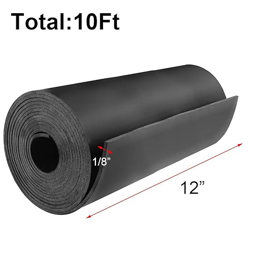 Miniatura 31 de DGSL Hoja de goma de neopreno autoadhesiva, 1 pulgada de ancho x 1/8 pulgadas de alto x 10 pies de largo, hojas de goma sólida, rollos y tiras