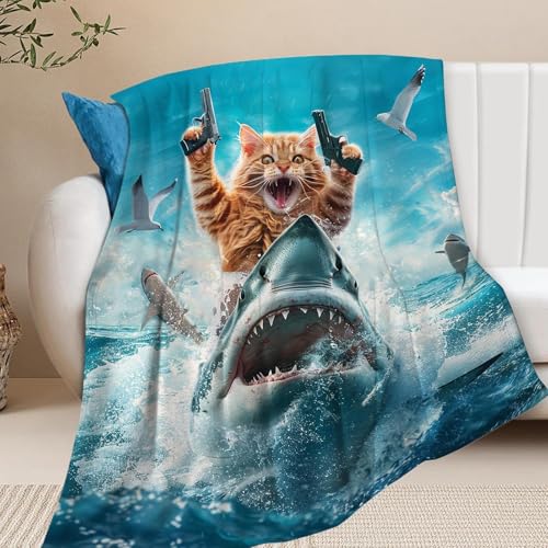 Couverture de chat et de requin pour vos soirées cocooning de salon - 3