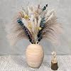 Rustic Ceramic Farmhouse Flower Vase Boho Ceramic Vase Terra Cotta Pottery Vase for Home Decor Table Living Room Decoration Shelf Decor Mantel Decorative