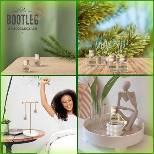 Image of Car Air Freshener Diffuser, Fresh Fraser Fir Aromatherapy, Natural Fragrance Oil, Long Lasting, by Bootleg Collection, Made in USA