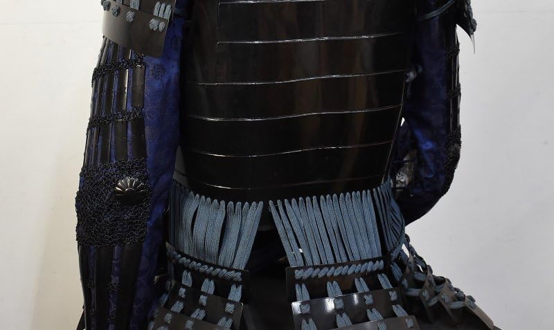 BE833時代武具日輪前立鎧甲冑一式兜五曜紋鎧櫃 近代