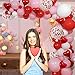Valentines Red Pink White Party Balloons Arch, 110 PCS Valentines Color 18