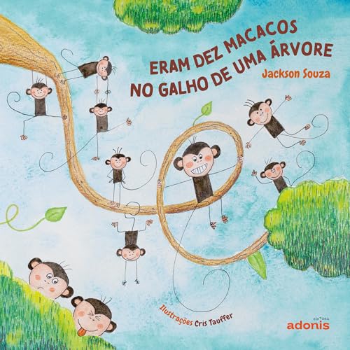 Eram dez macacos no galho de uma árvore: