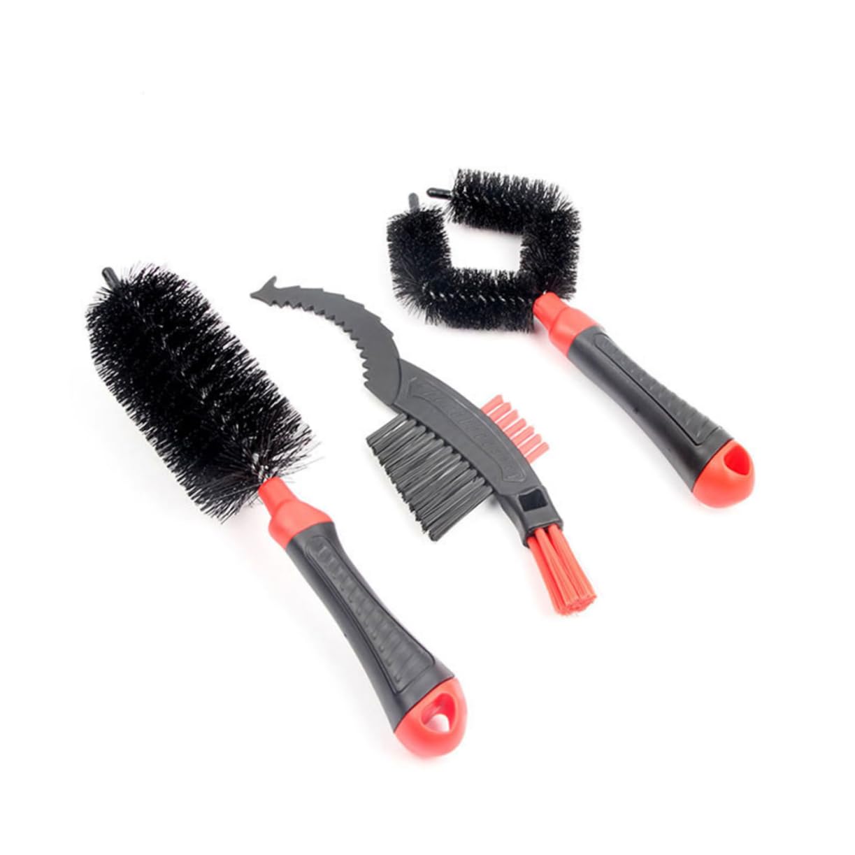 Gatuida 9pièces Outils De Nettoyage pour Vélo Brosse De Nettoyage De Chaîne Brosse De Volant Et Nettoyeur De Pneus Rouge