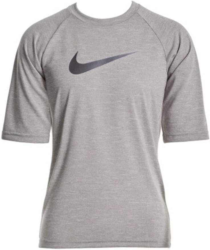 Nike Heather Big Kids' (Boys') Half Sleeve Hydroguard (Particle Grey)