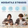 9 Sheets Large Letter Stickers, 4 Inch Black Vinyl Sticker for Bulletin Board, Poster Board, Mailbox, Scrapbooking, Waterproof Alphabet Stickers Self-Adhesive Letter Decal for Home Party Decor #5