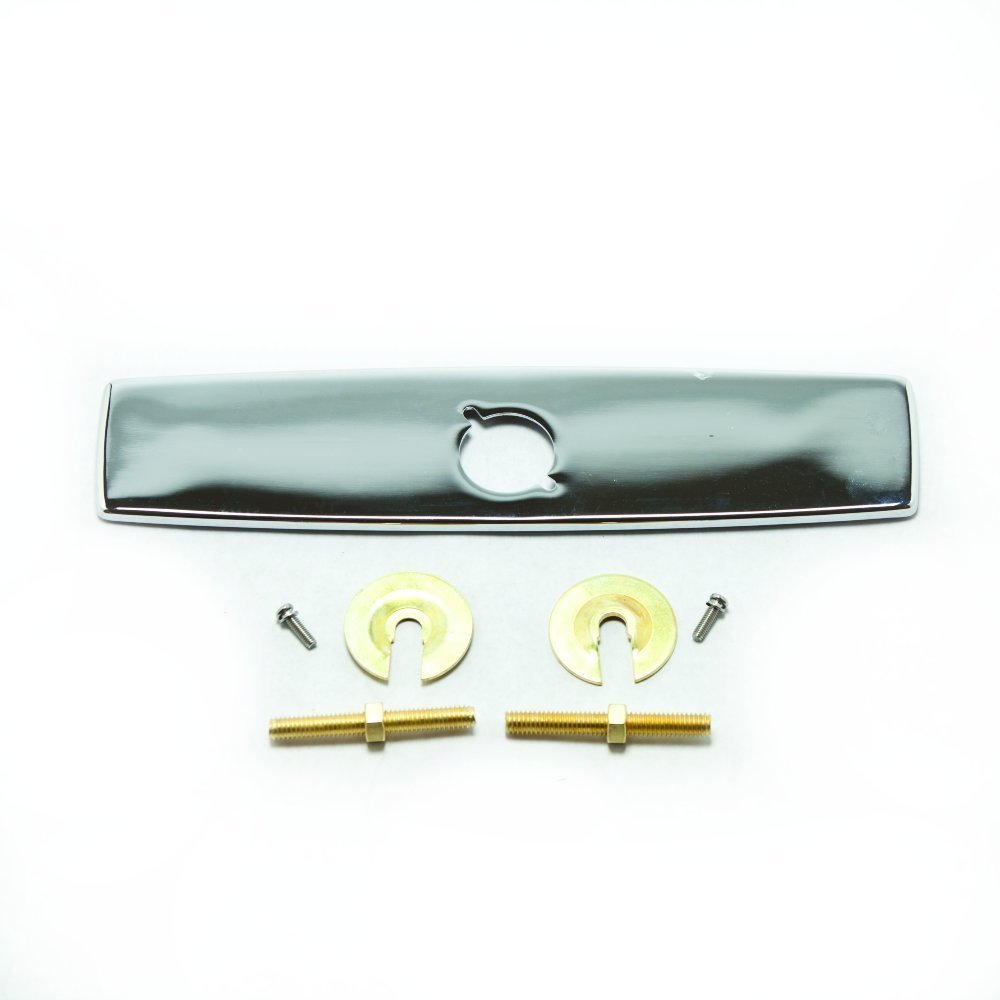 Deckplate Moen 104448 avec kit de montage chrome pour robinets 8302 et 8303