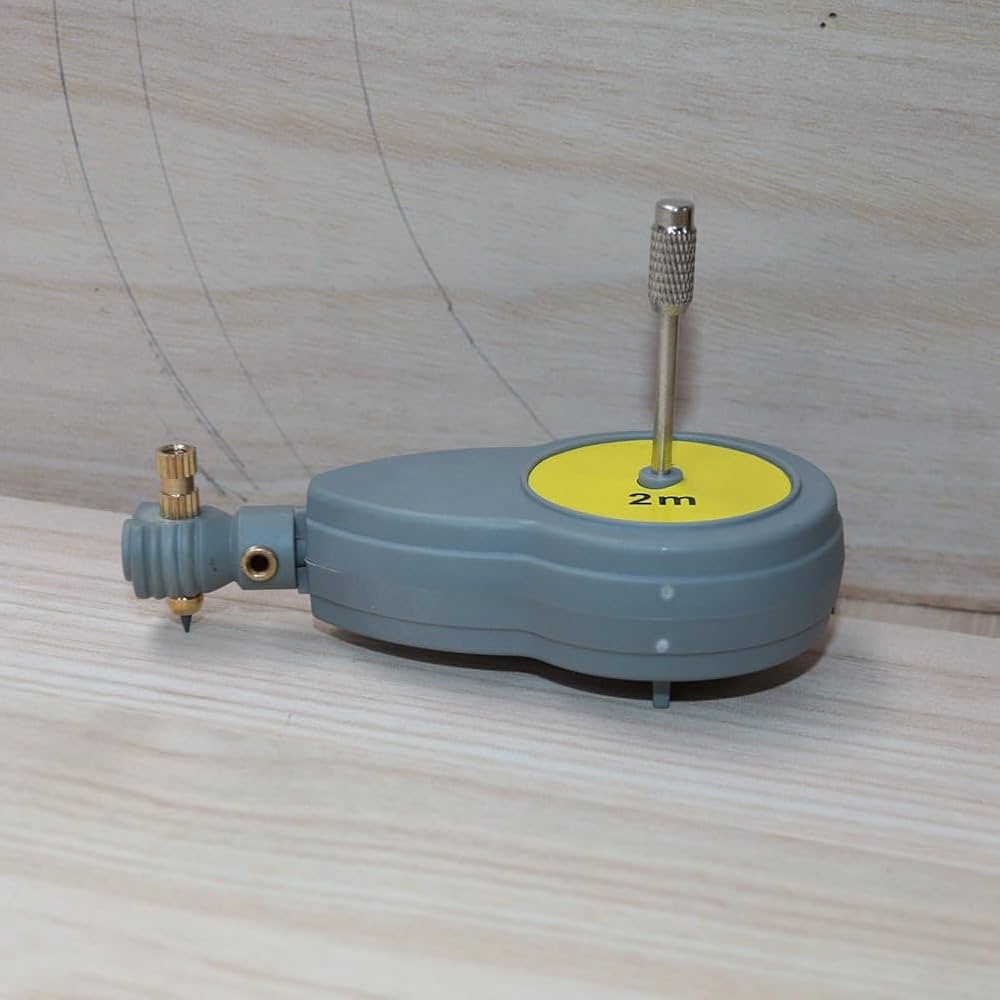 Rotape – Compasso A Barra Con Metro A Nastro E 10 Mine Di Ricambio, Doppia Scala Metrica E Imperiale, Per Disegno E Falegnameria