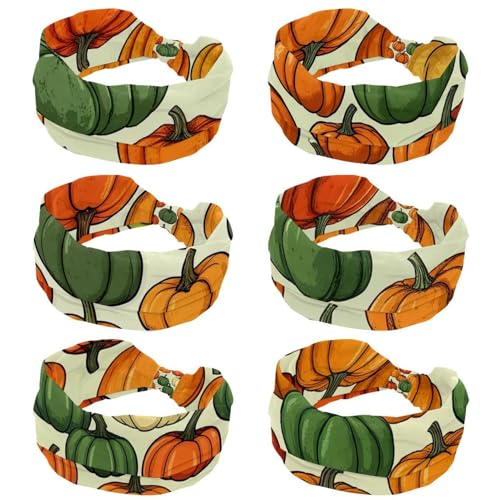 Bandeaux élastiques pour femme pour sport exercice cheveux et bandeau de yoga Helloween Pumkins