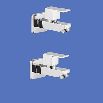 RIVIA Aquis Brass Bib Cock Long Nose (Chrome) (2)