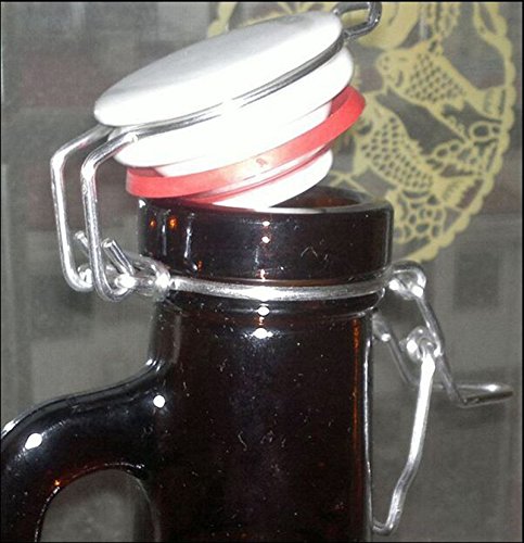 1Pc Replacement Ceramic Flip-Top For 2L Growler New Silicon Rubber Ez Cap Swing Top #TOP3