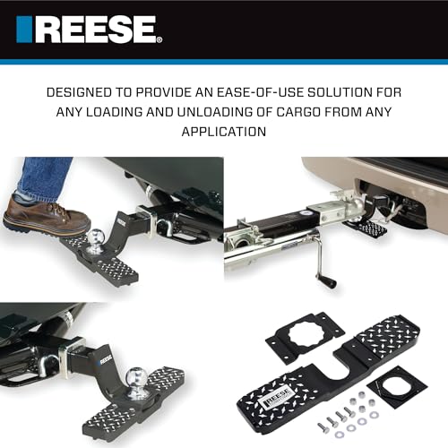 Reese Towpower 7060200 Tow and Go Hitch Step black, 3.25" x 15.7" x 2"