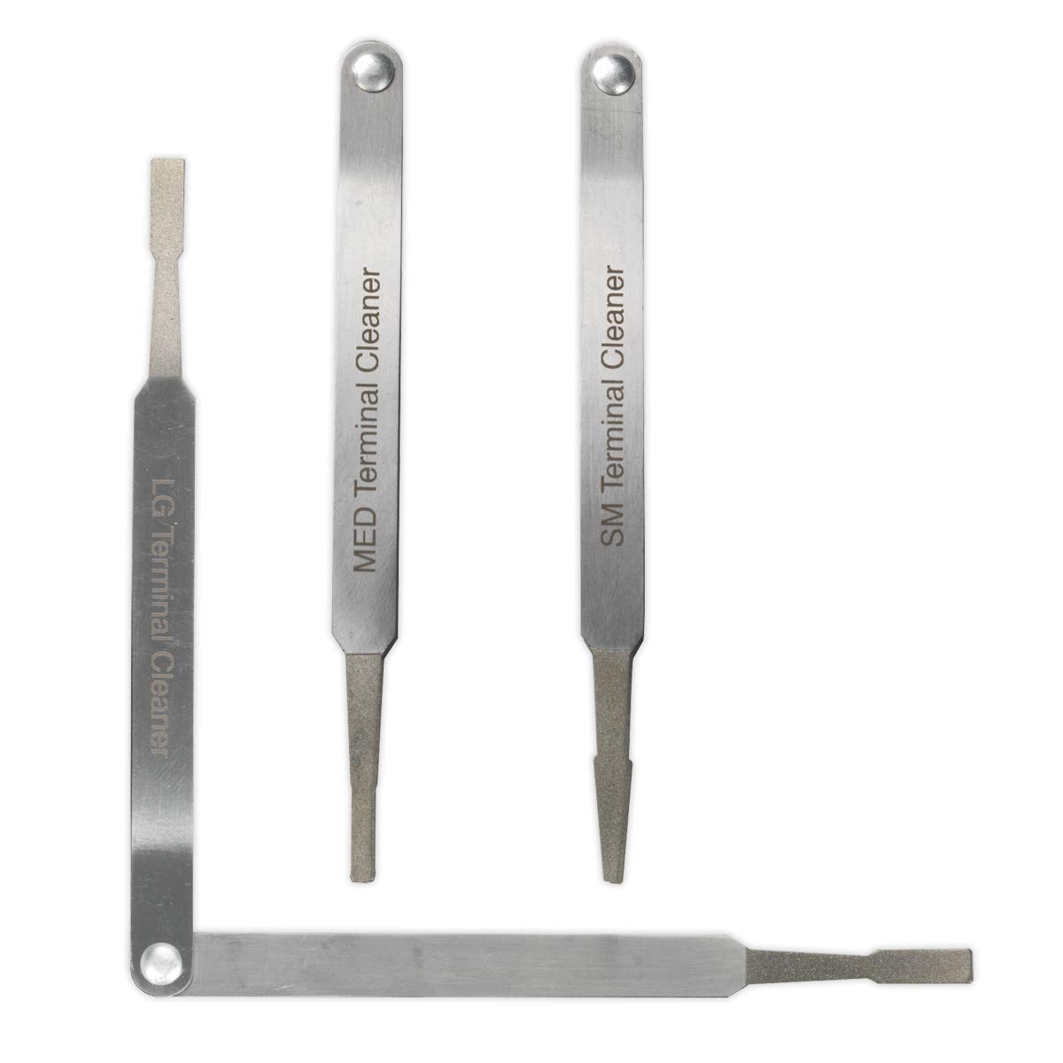 Sealey Vs9202 Terminal Cleaner Set 3Pc - Diamond Grip, Red - Image 3