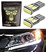 Fyre Flys LED Headlight DRL Strip Bulbs for 2013-2015 Honda Accord Super Bright 6000K white Canbus Error Free 3014 Series