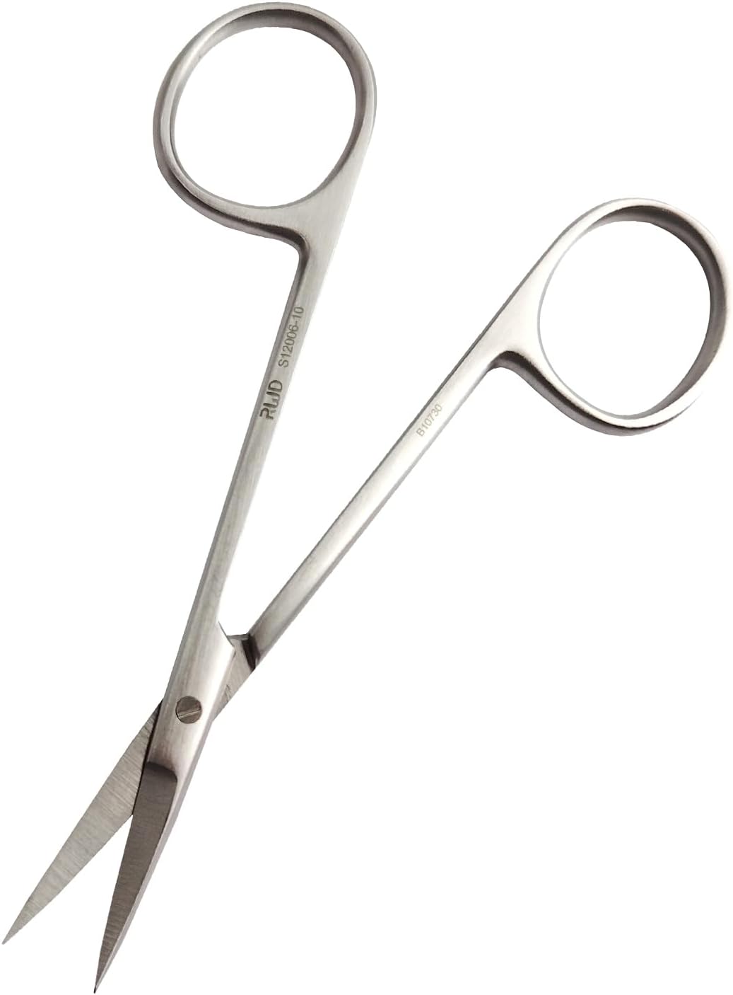 RWD IRIS-Fine Micro Scissor, 4.2 Inch Sharp Tip Curved Iris Medical Scissors, Martensitic Stainless Steel Surgical Scissors, Precision Cutting for Surgical, Dental & Lab, S12006-10