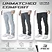 Ultra Performance 3 Pack Mens Fleece Wide Leg Sweatpants with Pockets, Open Bottom Workout Sweatpants for Men