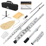 Cecilio Closed Hole C Flute - Musical Instrument, Beginner/Intermediate Flute in Band & Orchestra...
