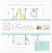 SwaddleDesigns Cotton Muslin Swaddle Blankets, Set of 4, Sterling Jungle Friends