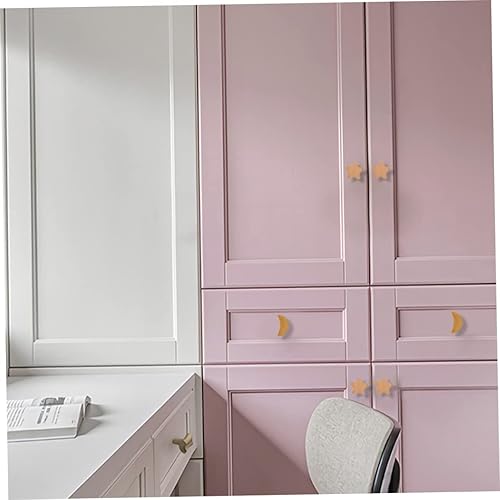 Miniatura 7 de 6 pomos de puerta para niños, diseño de estrellas, luna, nubes, perillas de armario, manija creativa para armario, decoración del hogar