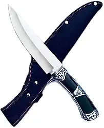 Faca de Caça, Pesca e Churrasco, Lâmina em Aço Inox, Cabo Fulltang