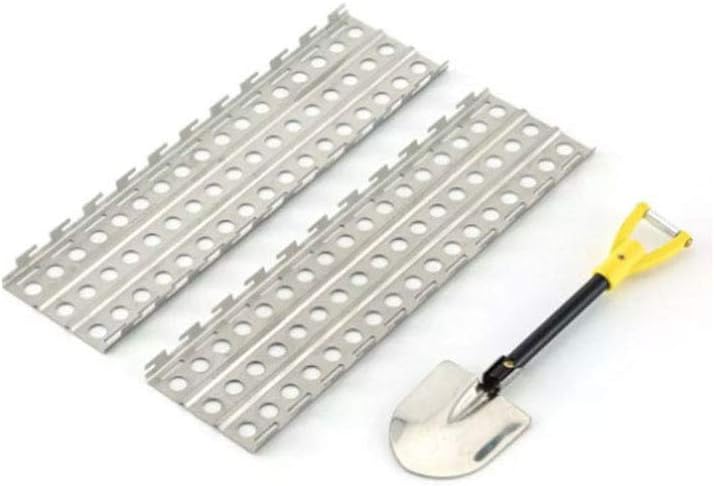 Metal Sand Ladder Recovery Board and Shovel for 1/10 RC Crawler Car TRX4 Defender SCX10 D90 CC01 Recat MST Accessories