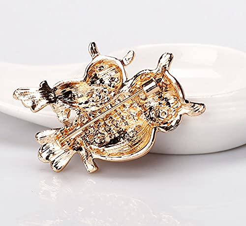 Xjoyous Brooch Owl Shape Rhinestone Covered Crystal Beauty Brooch Pin Scarves Shawl Clip For Women Ladies #TOP5