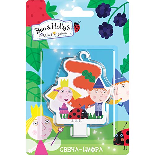 Ben & Holly's Little Kingdom Сandle on a Cake Topper 3 Years Must Have Accessories for the Party Supplies and Birthday Ben & Holly's Little Kingdom Сandle on a Cake Topper 3 Years Must Have Accessories for the Party Supplies and Birthday
