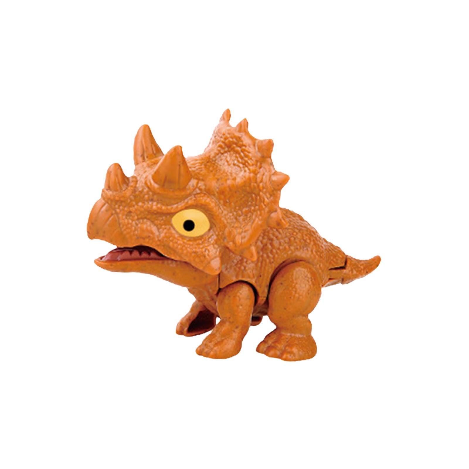 Merishopp 3xBiting Finger Dinosaur Toy with Flexible Joints Action for Props Kids Brown TriceratopsToys & Hobbies / Educational / Other Educational Toys-image-9