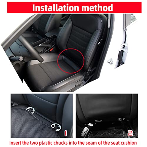 Wedfish Extra Large 19.5" Car Seat Cushion For Car Seat Driver Long Sitting,Breathable Comfort Car Cushion,Anti Slip Car Seat Protector For Driving Travel #TOP5