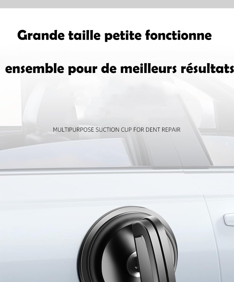 Ventouse de carrosserie, ventouse de débosselage de voiture 3 pièces
