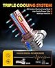 OXILAM H11/H9/H8 and 9005/HB3 Light Bulbs Combo, 58,000LM Wider Driving Vision, 1:1 Design 9005 H11 LED lights, True Plug & Play, Pack of 4 #4