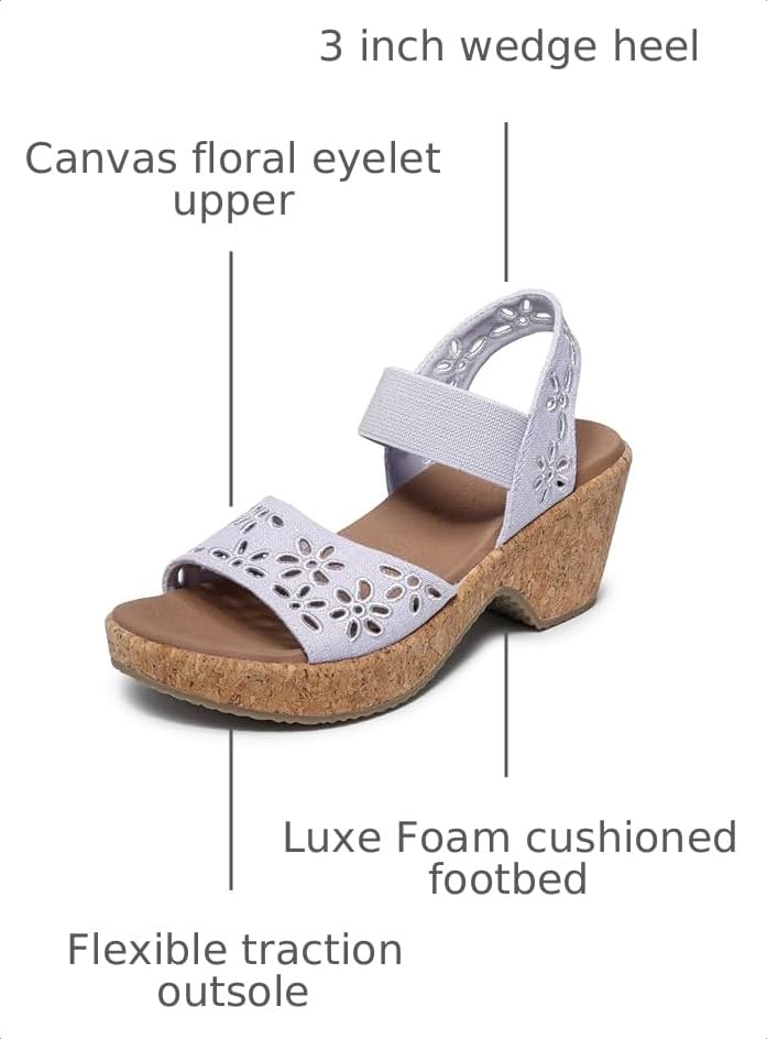 Image of Skechers Women's Brystol - Beach Bliss | Casual Sandals