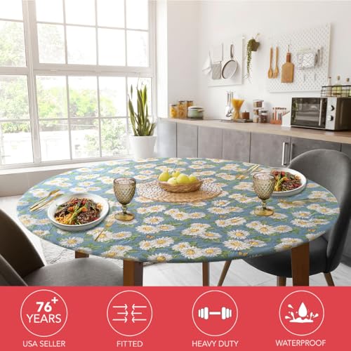 image for Covers For The Home Deluxe Elastic Edged Flannel Backed Vinyl Fitted T