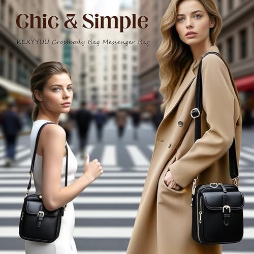 Vintage Messenger Bag Leather Crossbody Bags for Women Men Small Anti Theft Cross Body Shoulder Purse with Card Slots2