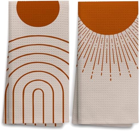 OHSUL Dish Towels Set – 16x24 Inch Quick-Dry Kitchen Towels, Polyester Cleaning Cloths For Dishes, Countertops, Windows (Great Housewarming Or Hostess Gift)