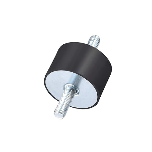 Miniatura 8 de uxcell Soportes de goma de 1.181 x 0.591 in, aisladores de vibración, amortiguador con pernos M8 x 0.906 in, 2 unidades