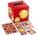 Hallmark Valentines Day Cards for Kids and Mailbox for Classroom Exchange, Emoticons (1 Box, 32 Valentine Cards, 35 Stickers, 1 Teacher Card)