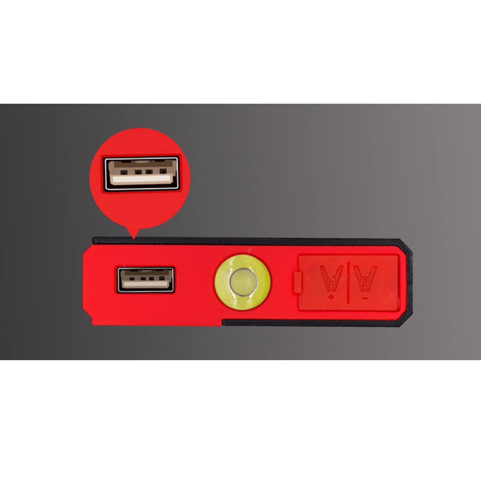 Arrancador de batería portátil para Coche, 800 A, 12 000 mAh, para Motores de Gasolina de 6 L y diésel de 3 L, con Carga rápida USB para Camiones y SUV.