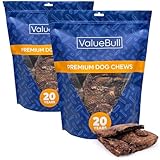 ValueBull Beef Lung Wafers, Premium 4 Pounds - Angus Beef Dog Treats, Grass-Fed, Single Ingredient